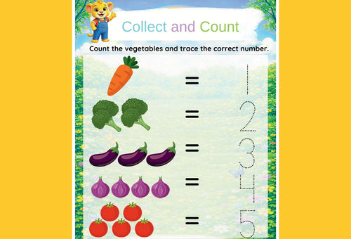 Collect And Count  – Printable Activity Pack for Toddlers | Ages 2–5