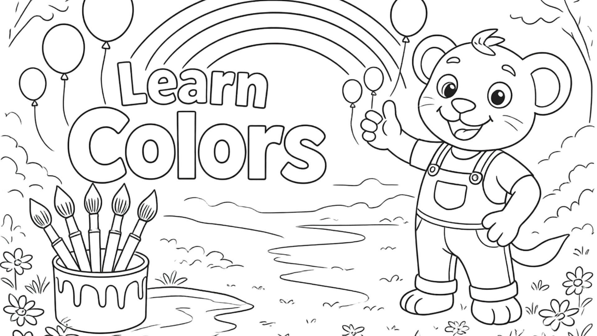 Creative Coloring Learning Bundle | Printable PDF for Toddlers Ages 2–5
