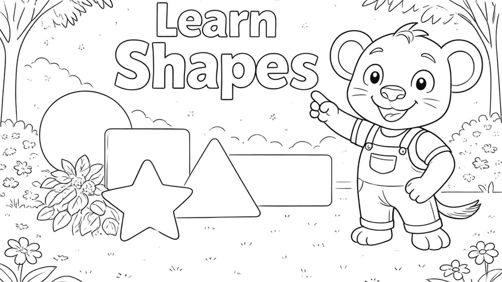 Creative Coloring Learning Bundle | Printable PDF for Toddlers Ages 2–5