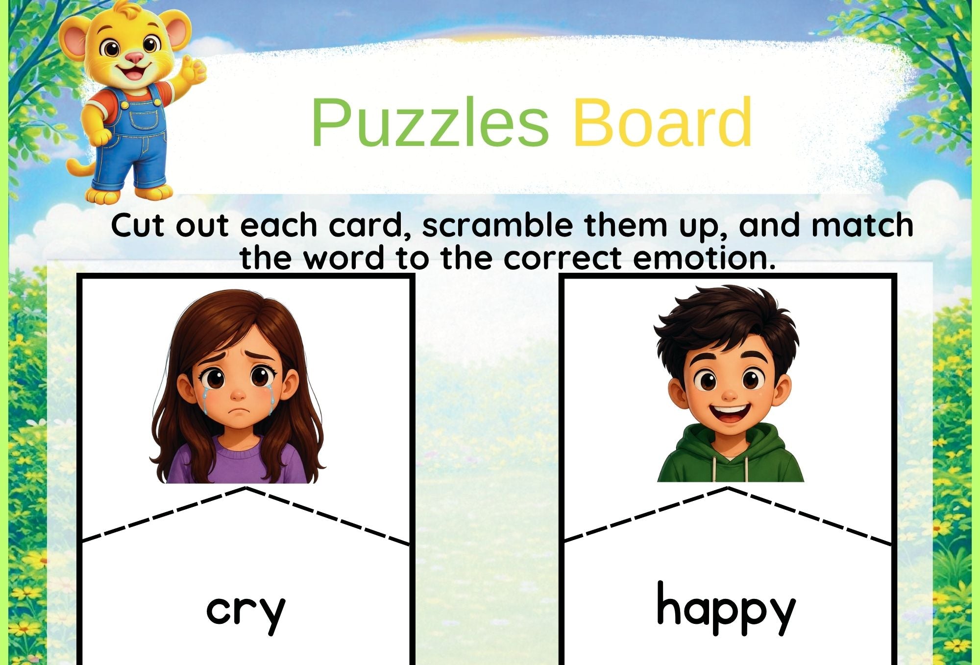 Simple Puzzles – Printable Activity Pack for Toddlers | Ages 2–5