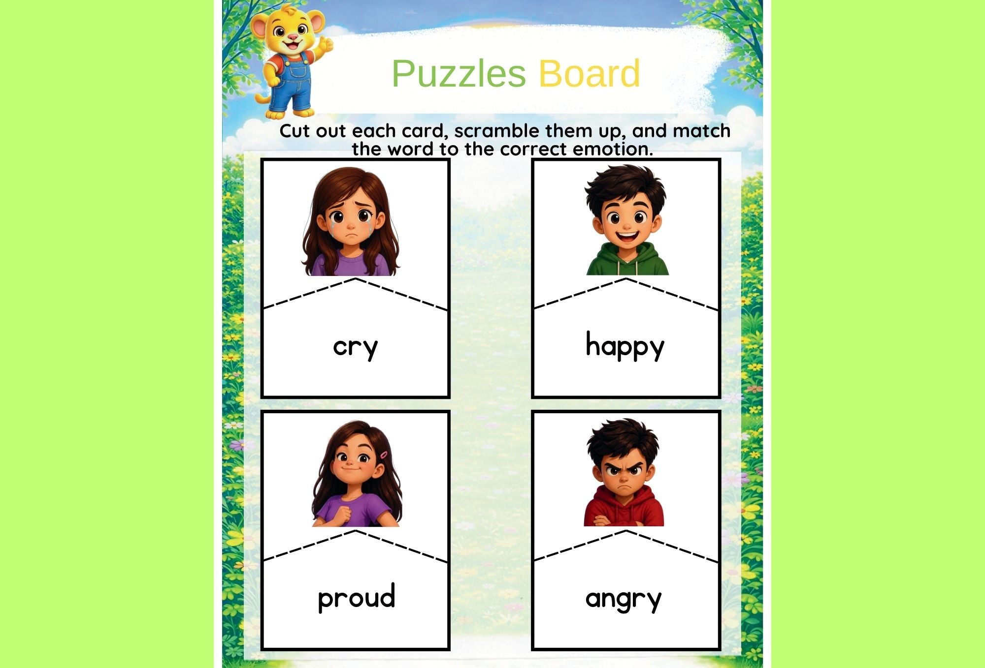 Simple Puzzles – Printable Activity Pack for Toddlers | Ages 2–5