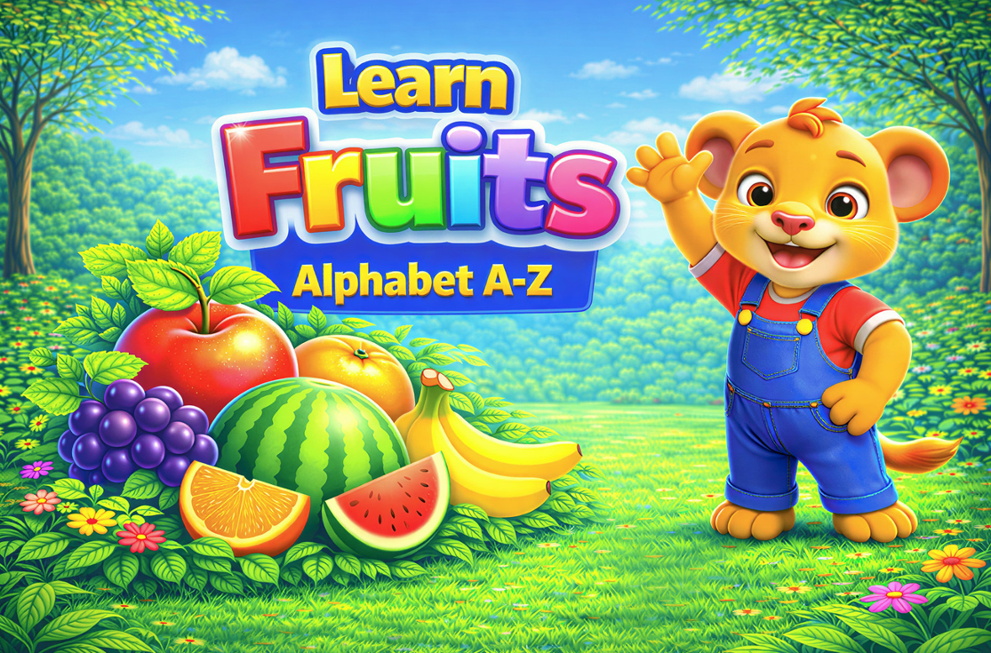 Alphabet Fruits A–Z | Printable PDF for Kids