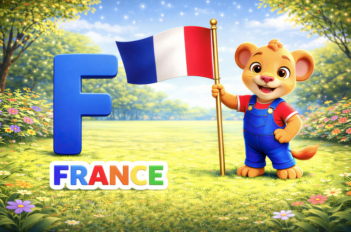 Alphabet Flags A–Z | Printable PDF for Kids