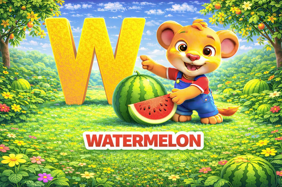 Alphabet Fruits A–Z | Printable PDF for Kids