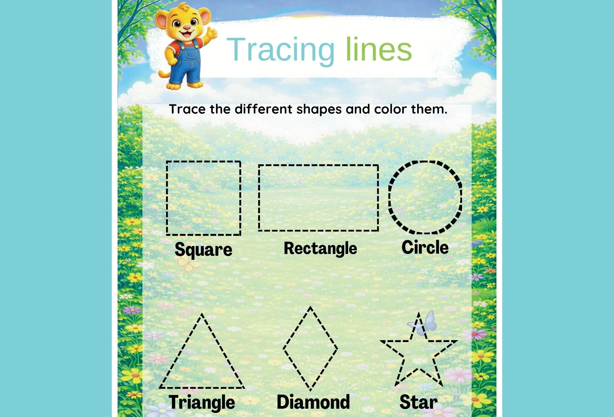 Tracing Lines – Printable Activity Pack for Toddlers | Ages 2–5